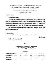 Đề thi học sinh giỏi môn Ngữ văn Lớp 9 - Năm học 2017-2018 - Sở GD & ĐT Thành phố Hồ Chí Minh